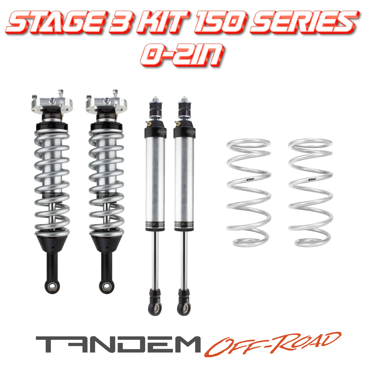 Tandem Off-road Stage 3 Lift Kit 0-2in GX460 / 5G 4Runner / FJ Cruiser